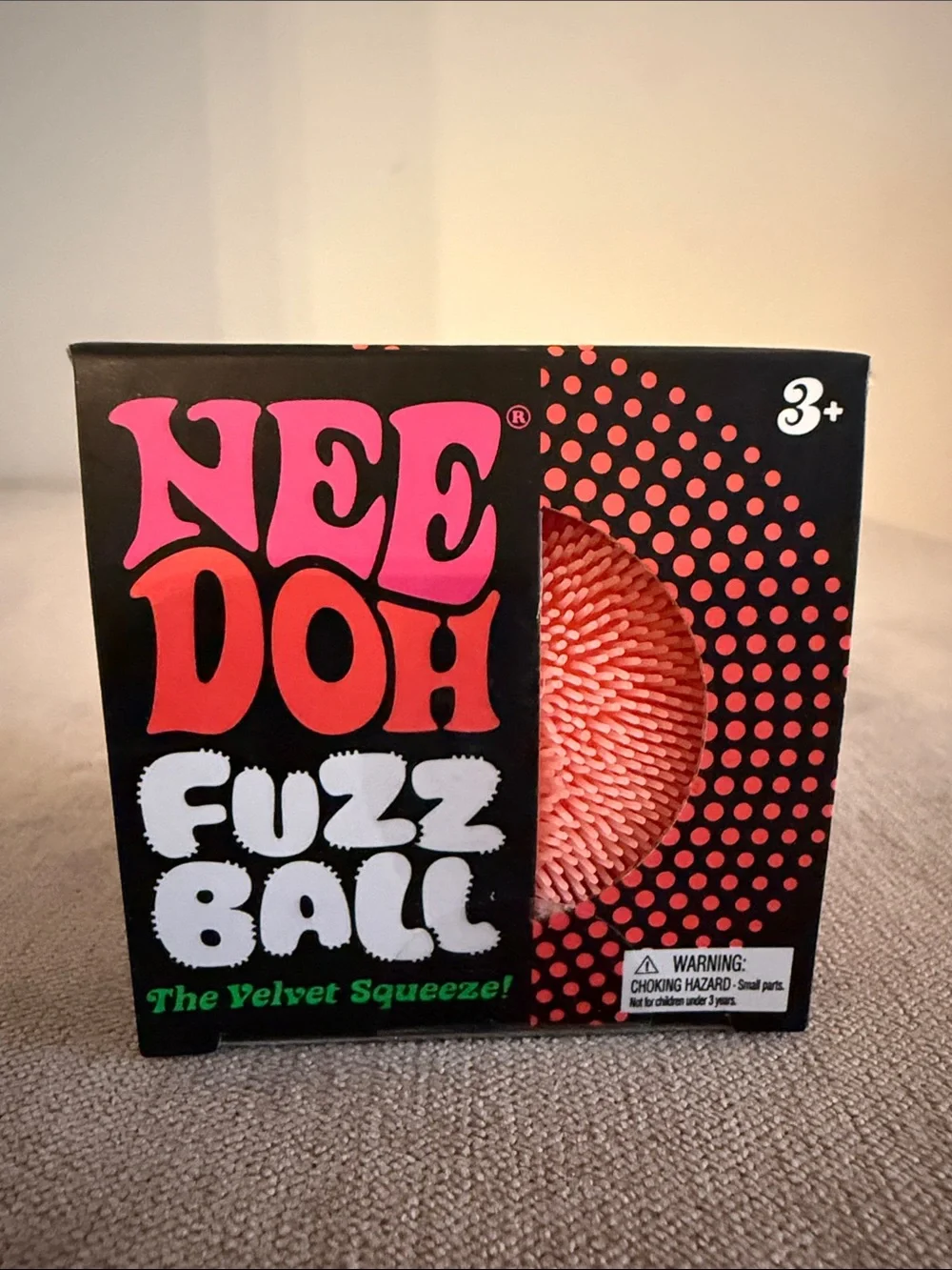 Needoh Fuzz Ball The Velvet Squeeze! & Color Change | New